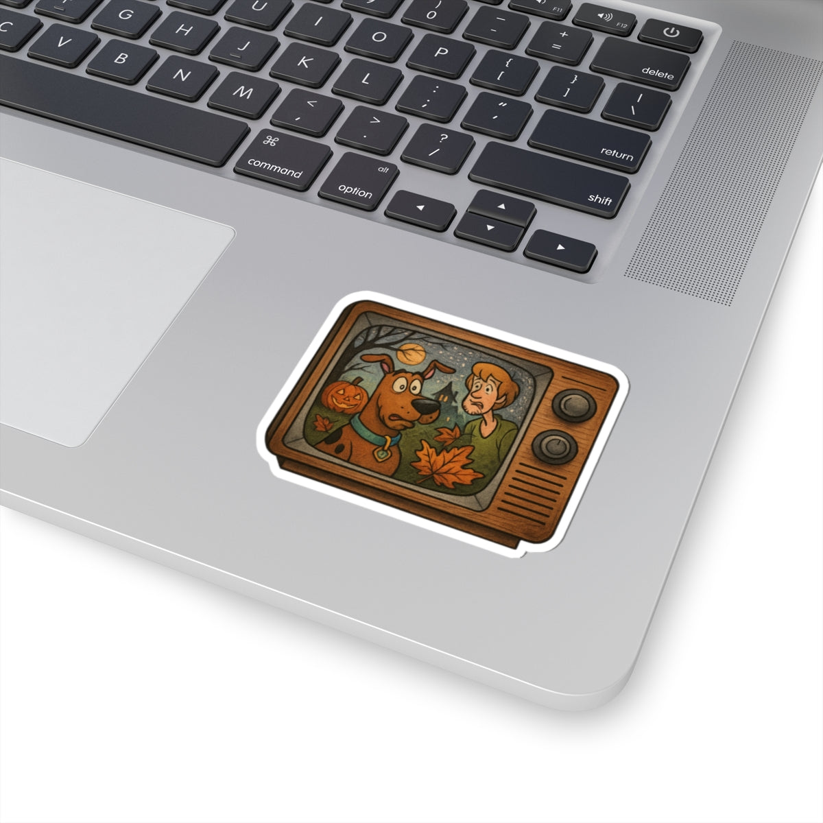 Vintage Halloween Stickers | Scooby-Doo Inspired Decor | Retro TV Art, Halloween Party Favors, Laptop Decals, Gift for Fans