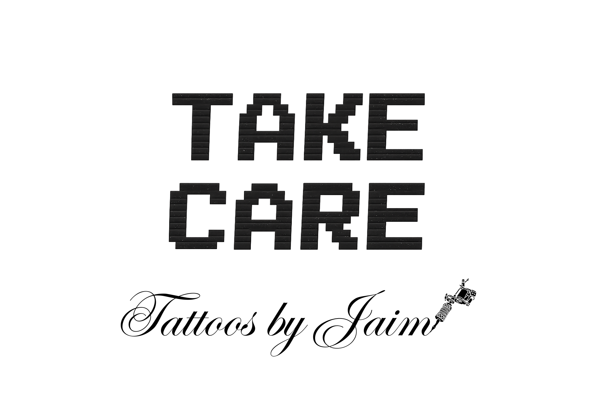 Stylish 'Take Care' Kiss-Cut Stickers for Self-Care Lovers, Laptop Decor, Journals, Gifts, Planner Accessories