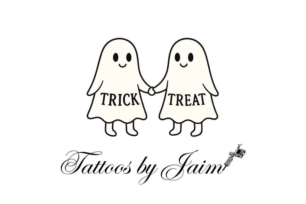 Cute Ghost Trick or Treat Kiss-Cut Stickers, Halloween Decor, Fun Party Favors, Laptop Stickers, Gift for Kids