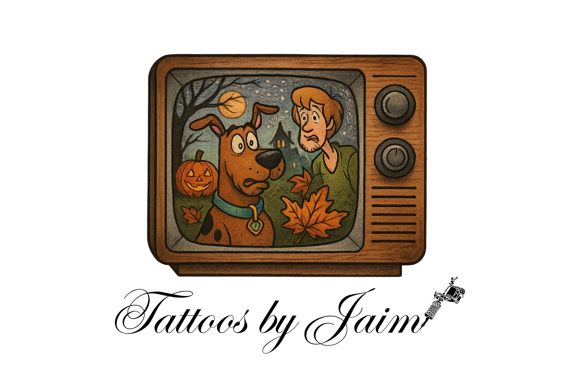 Vintage Halloween Stickers | Scooby-Doo Inspired Decor | Retro TV Art, Halloween Party Favors, Laptop Decals, Gift for Fans