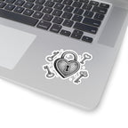 Heart Lock Kiss-Cut Stickers | Cute Lock & Key Design for Planners, Laptops, Gift Wrapping, Scrapbooking, Valentine's Day