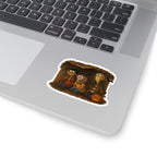 Halloween-Themed Kiss-Cut Stickers, Ed Edd n Eddy Art, Fun Gift for Kids, Laptop Decoration, Spooky Season Decor