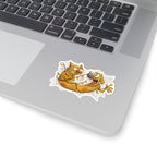 Funny Pet Kiss-Cut Stickers - Cartoon Cat and Dog Design, Vinyl Decal for Laptops, Water Bottles, Party Favors, Gifts